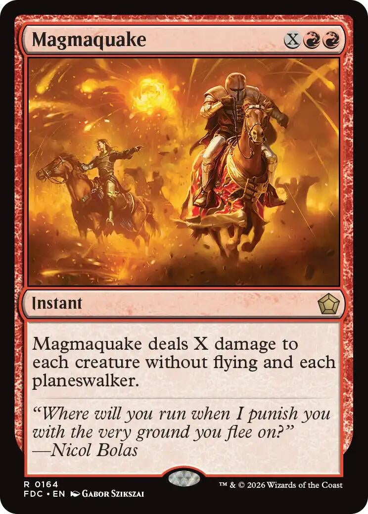 Image for Magmaquake (164) (Commander: Foundations) (FDC) - Magic: The Gathering