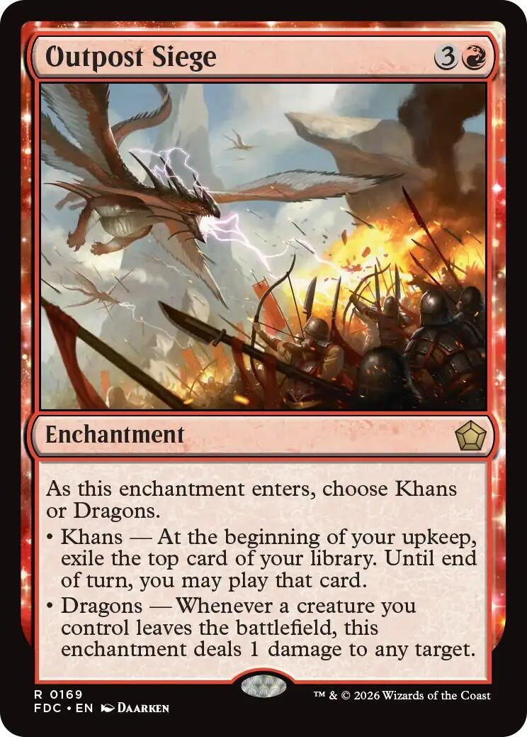 Image for Outpost Siege (169) (Commander: Foundations) (FDC) - Magic: The Gathering