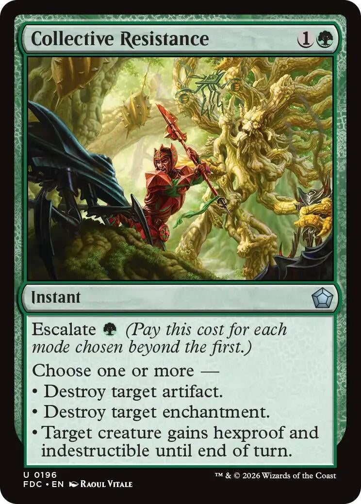Image for Collective Resistance (196) (Commander: Foundations) (FDC) - Magic: The Gathering