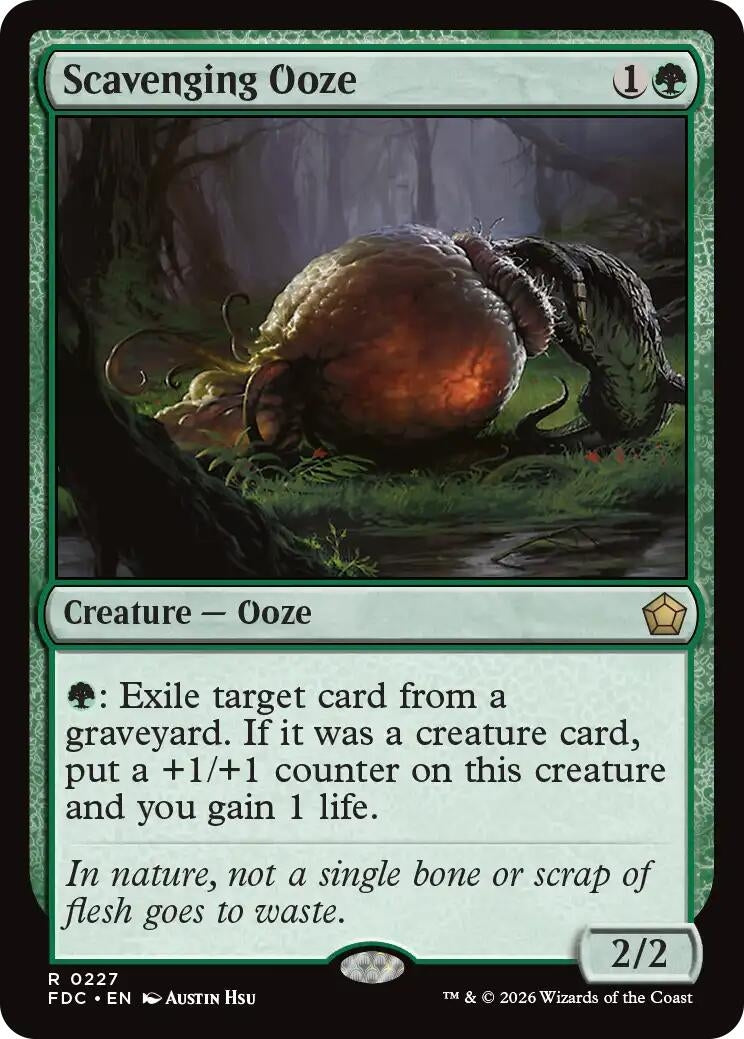 Image for Scavenging Ooze (227) (Commander: Foundations) (FDC) - Magic: The Gathering