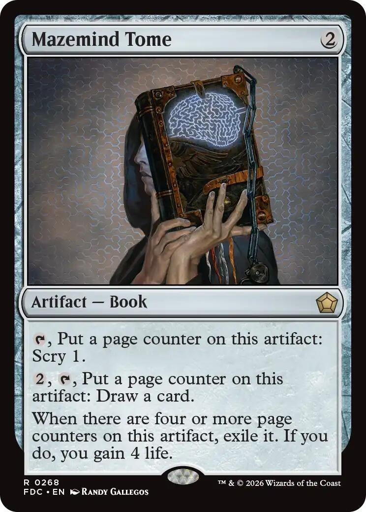 Image for Mazemind Tome (268) (Commander: Foundations) (FDC) - Magic: The Gathering