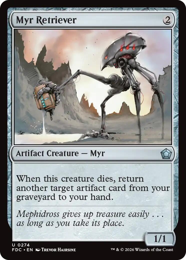 Image for Myr Retriever (274) (Commander: Foundations) (FDC) - Magic: The Gathering