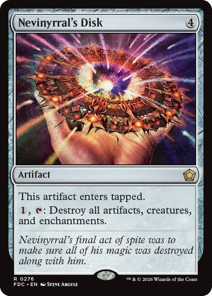 Image for Nevinyrral's Disk (276) (Commander: Foundations) (FDC) - Magic: The Gathering