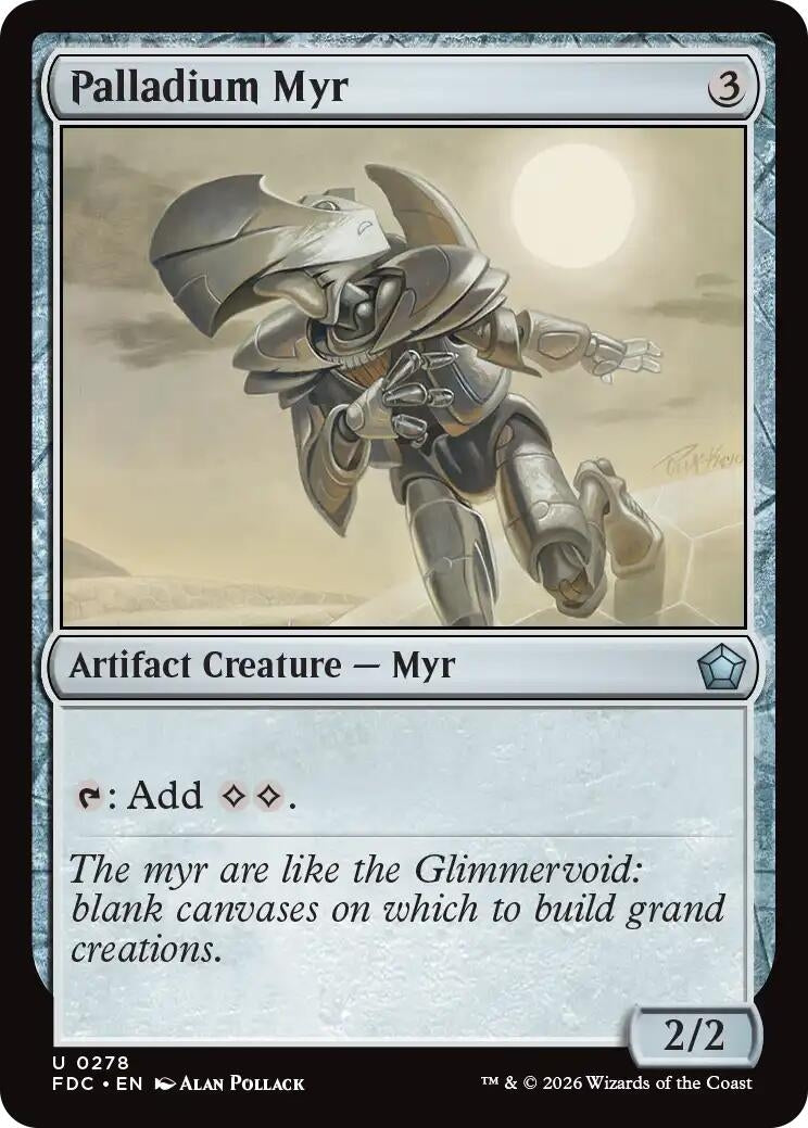 Image for Palladium Myr (278) (Commander: Foundations) (FDC) - Magic: The Gathering