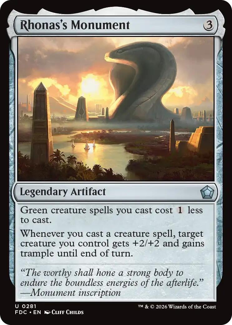 Image for Rhonas's Monument (281) (Commander: Foundations) (FDC) - Magic: The Gathering