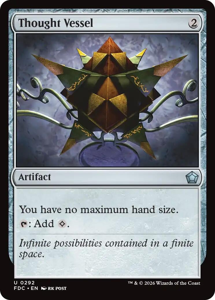 Image for Thought Vessel (292) (Commander: Foundations) (FDC) - Magic: The Gathering