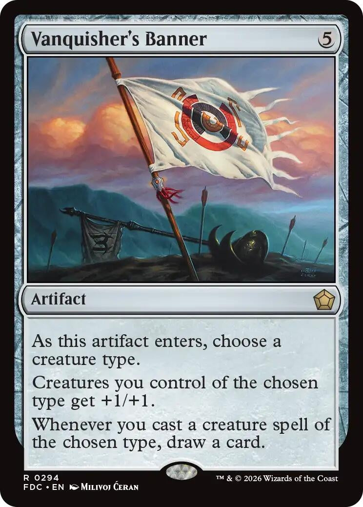 Image for Vanquisher's Banner (294) (Commander: Foundations) (FDC) - Magic: The Gathering