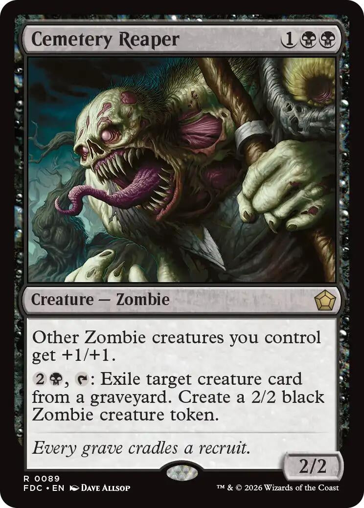 Image for Cemetery Reaper (89) (Commander: Foundations) (FDC) - Magic: The Gathering