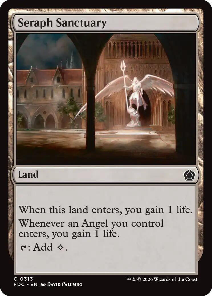 Image for Seraph Sanctuary (313) (Commander: Foundations) (FDC) - Magic: The Gathering