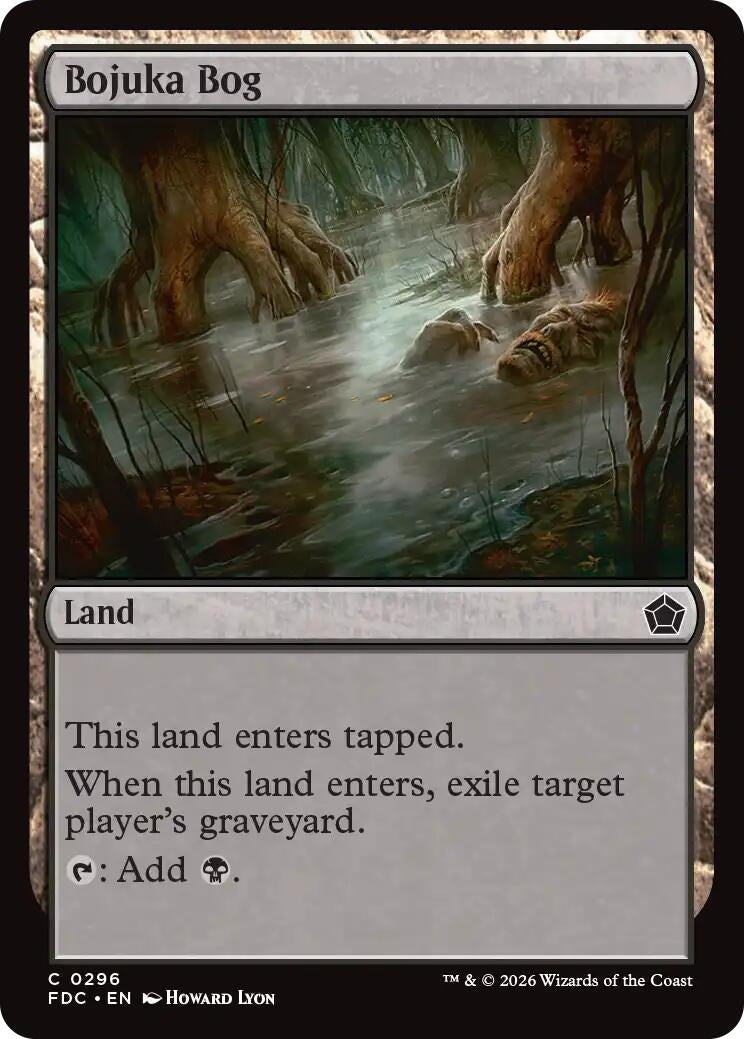 Image for Bojuka Bog (296) (Commander: Foundations) (FDC) - Magic: The Gathering