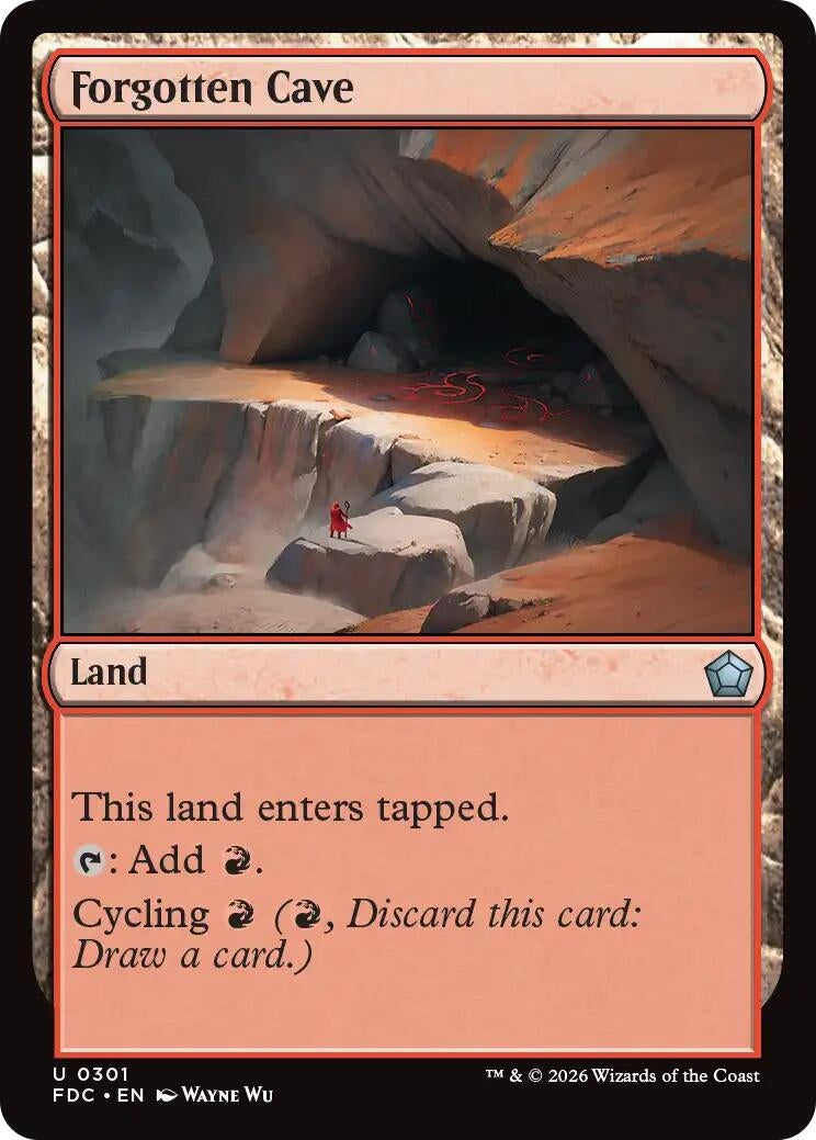 Image for Forgotten Cave (301) (Commander: Foundations) (FDC) - Magic: The Gathering