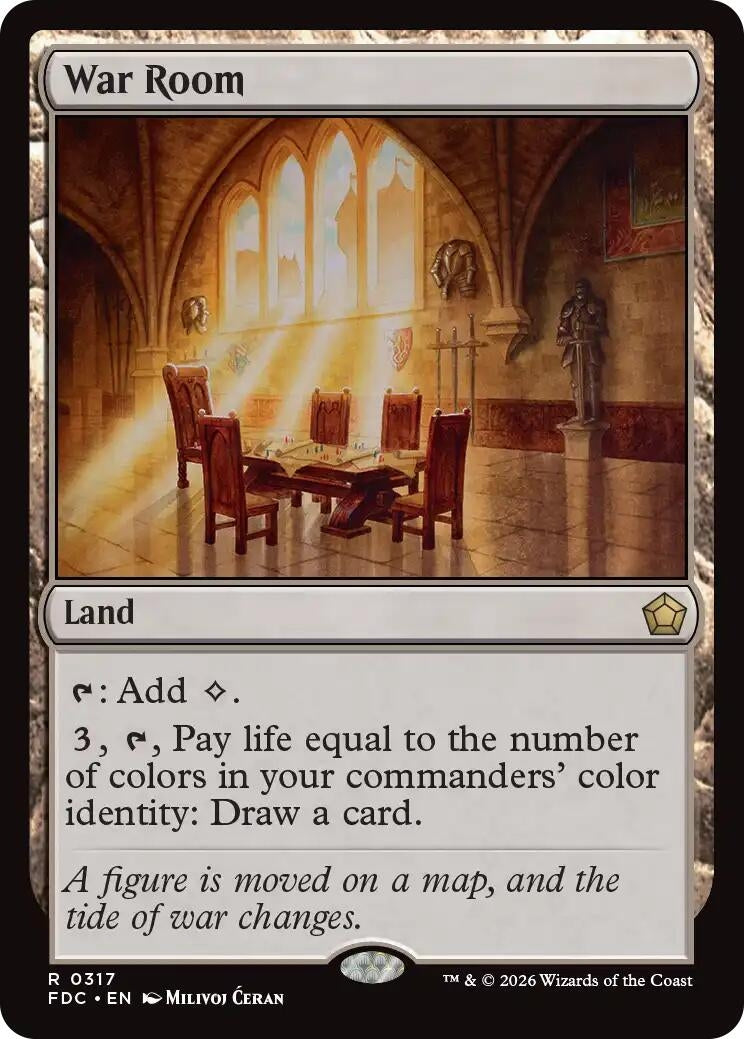 Image for War Room (317) (Commander: Foundations) (FDC) - Magic: The Gathering