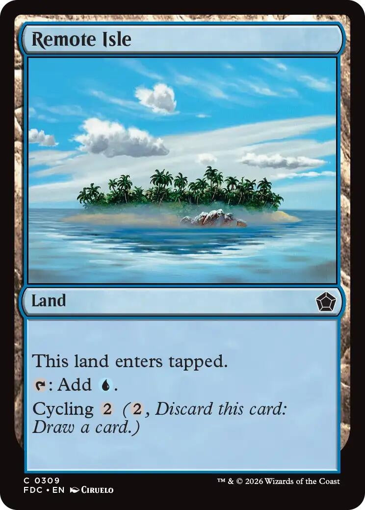 Image for Remote Isle (309) (Commander: Foundations) (FDC) - Magic: The Gathering
