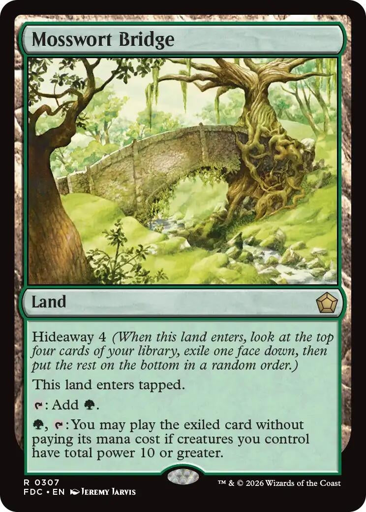 Image for Mosswort Bridge (307) (Commander: Foundations) (FDC) - Magic: The Gathering