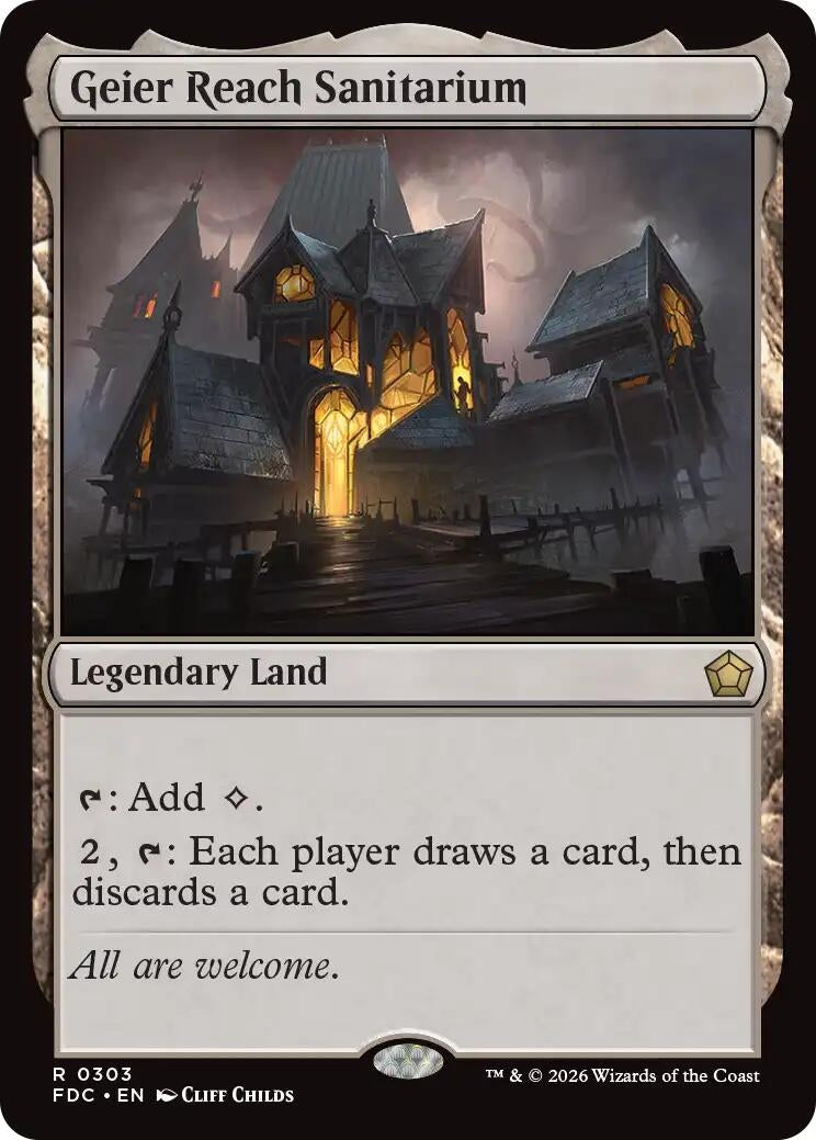 Image for Geier Reach Sanitarium (303) (Commander: Foundations) (FDC) - Magic: The Gathering