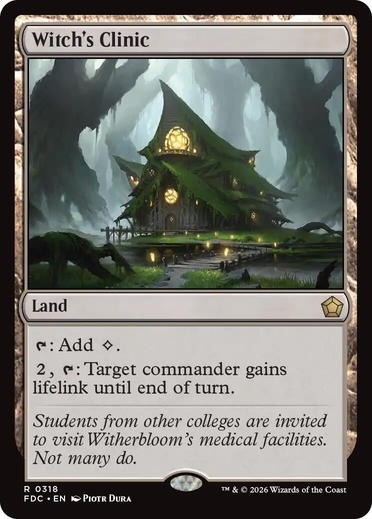 Image for Witch's Clinic (318) (Commander: Foundations) (FDC) - Magic: The Gathering