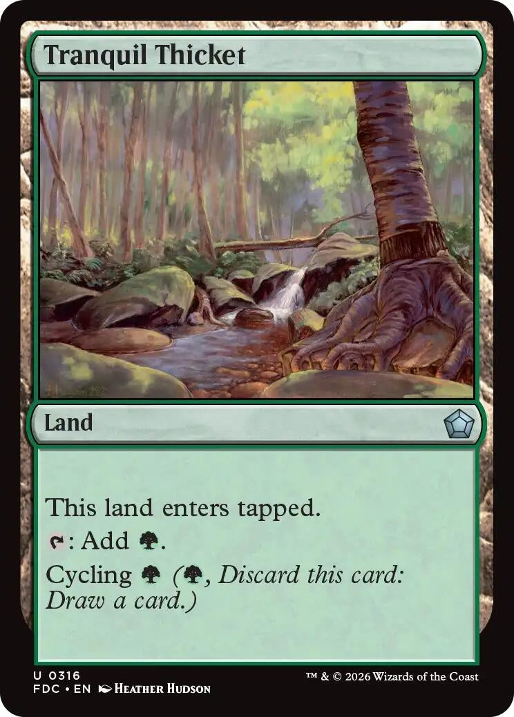 Image for Tranquil Thicket (316) (Commander: Foundations) (FDC) - Magic: The Gathering