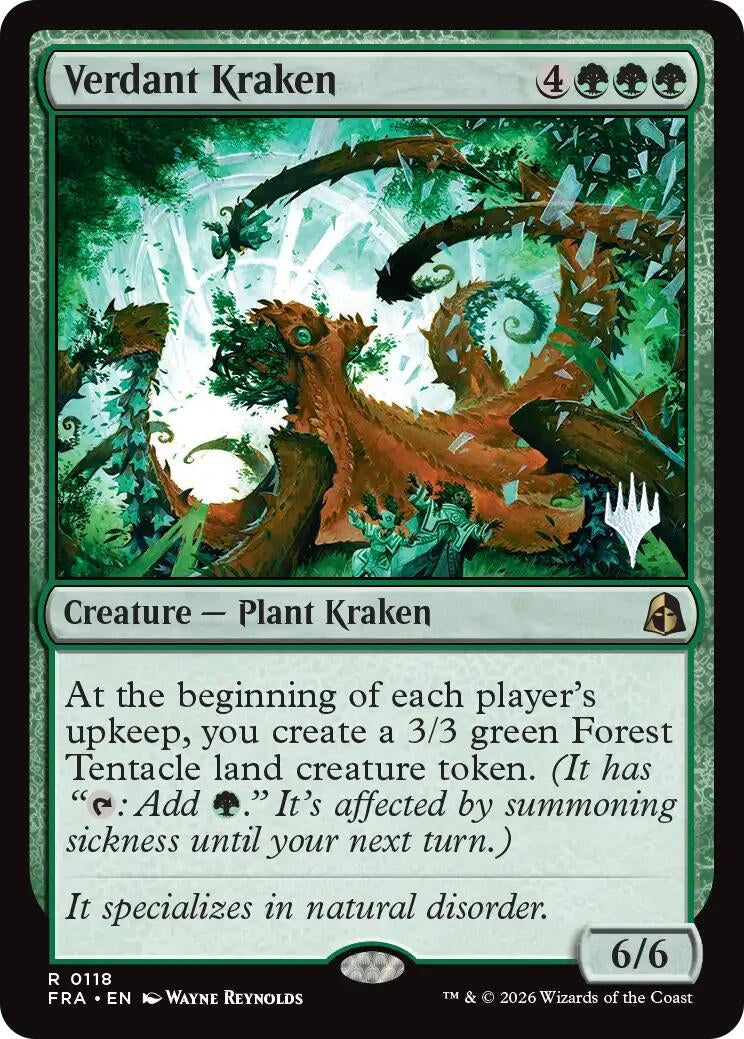 Image for Verdant Kraken (118) (Promo Pack: Reality Fracture) (PPFRA) - Magic: The Gathering