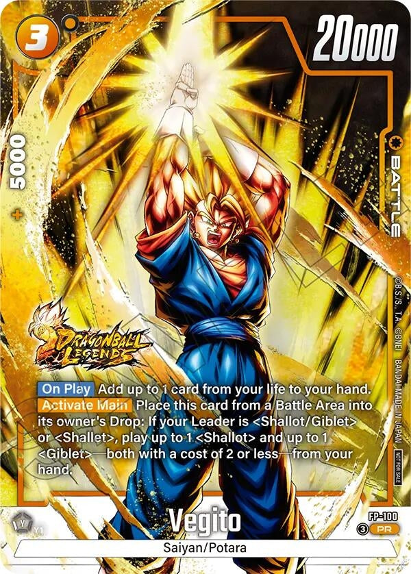 Image for Vegito - FP-100 (Tournament Pack 12) (FP-100) (Tournament and Championship Promos) (DBSFW_TPR) - Dragon Ball Super: Fusion World