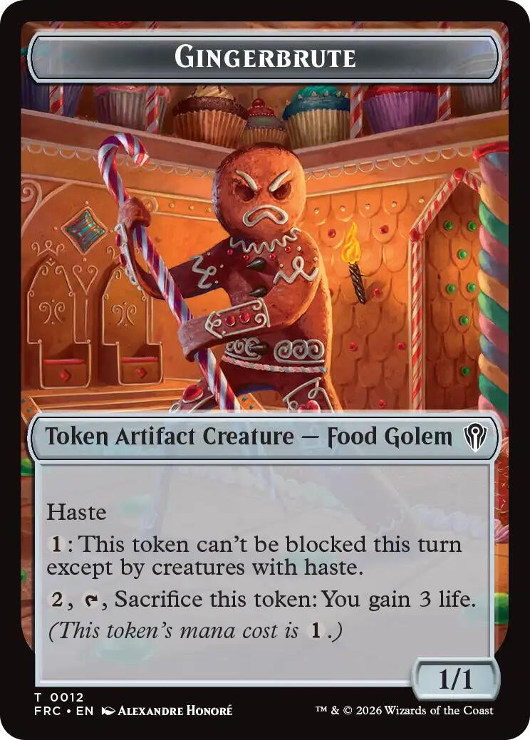 Image for Gingerbrute // Myr Double-Sided Token (12 // 15) (Commander: Reality Fracture) (FRC) - Magic: The Gathering
