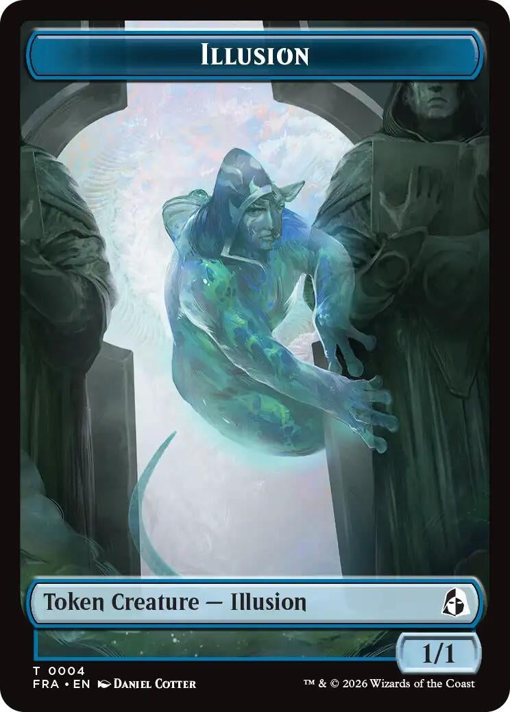 Image for Illusion // Jace Double-Sided Token (4 // 5) (Reality Fracture) (FRA) - Magic: The Gathering