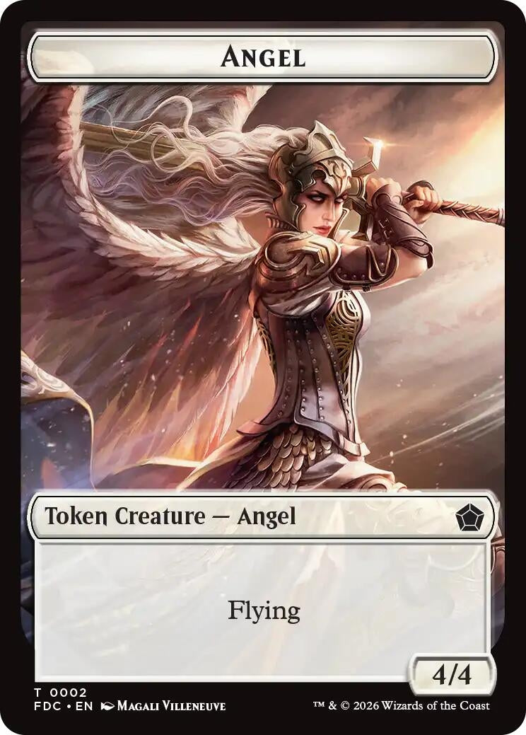 Image for Angel (0002) // Spirit Double-Sided Token (2 // 3) (Commander: Foundations) (FDC) - Magic: The Gathering