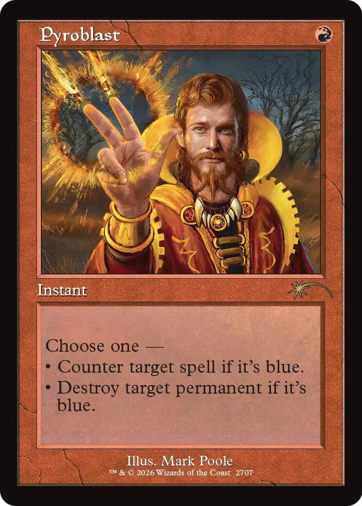 Image for Pyroblast (Retro Frame) (2707) (Secret Lair Drop Series) (SLD) - Magic: The Gathering