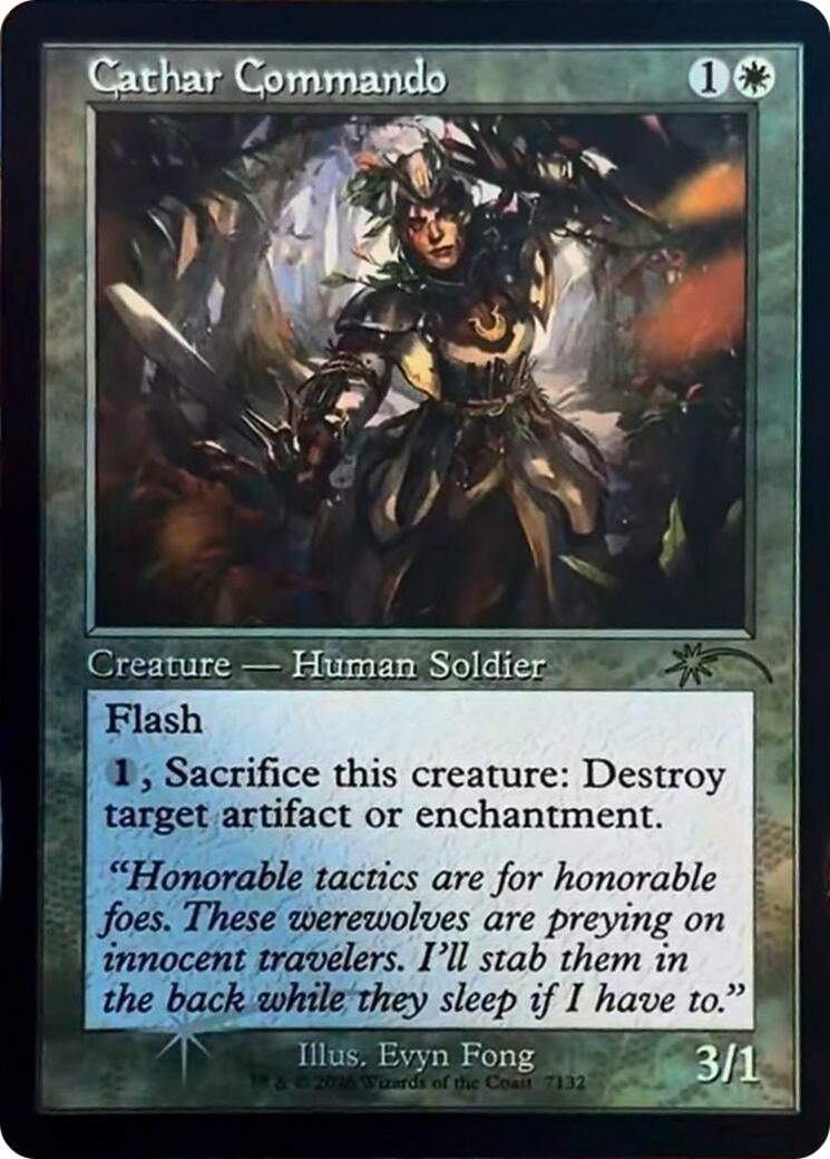 Image for Cathar Commando (Retro Frame) (7132) (Secret Lair Drop Series) (SLD) - Magic: The Gathering