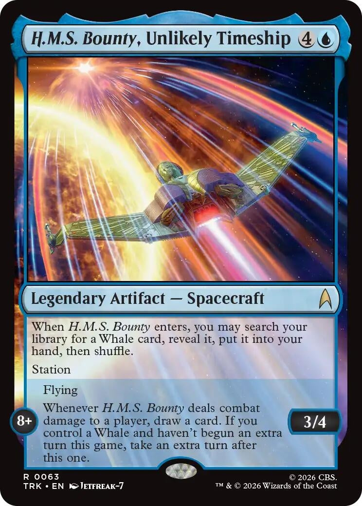 Image for H.M.S. Bounty, Unlikely Timeship (63) (Star Trek) (TRK) - Magic: The Gathering