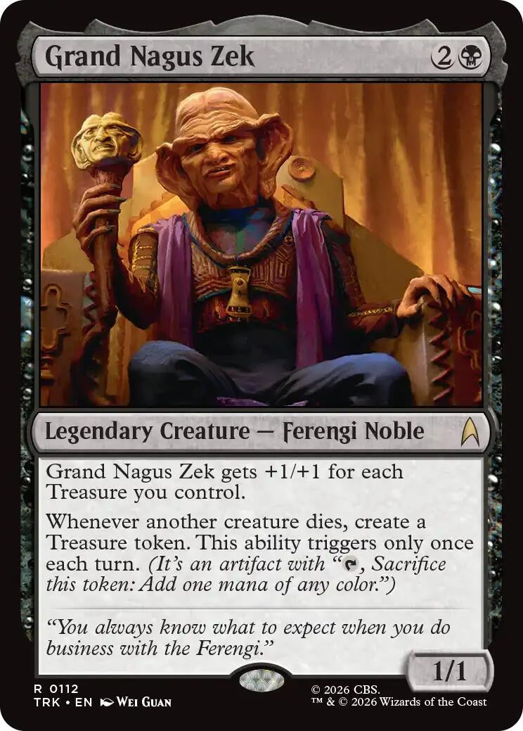 Image for Grand Nagus Zek (112) (Star Trek) (TRK) - Magic: The Gathering
