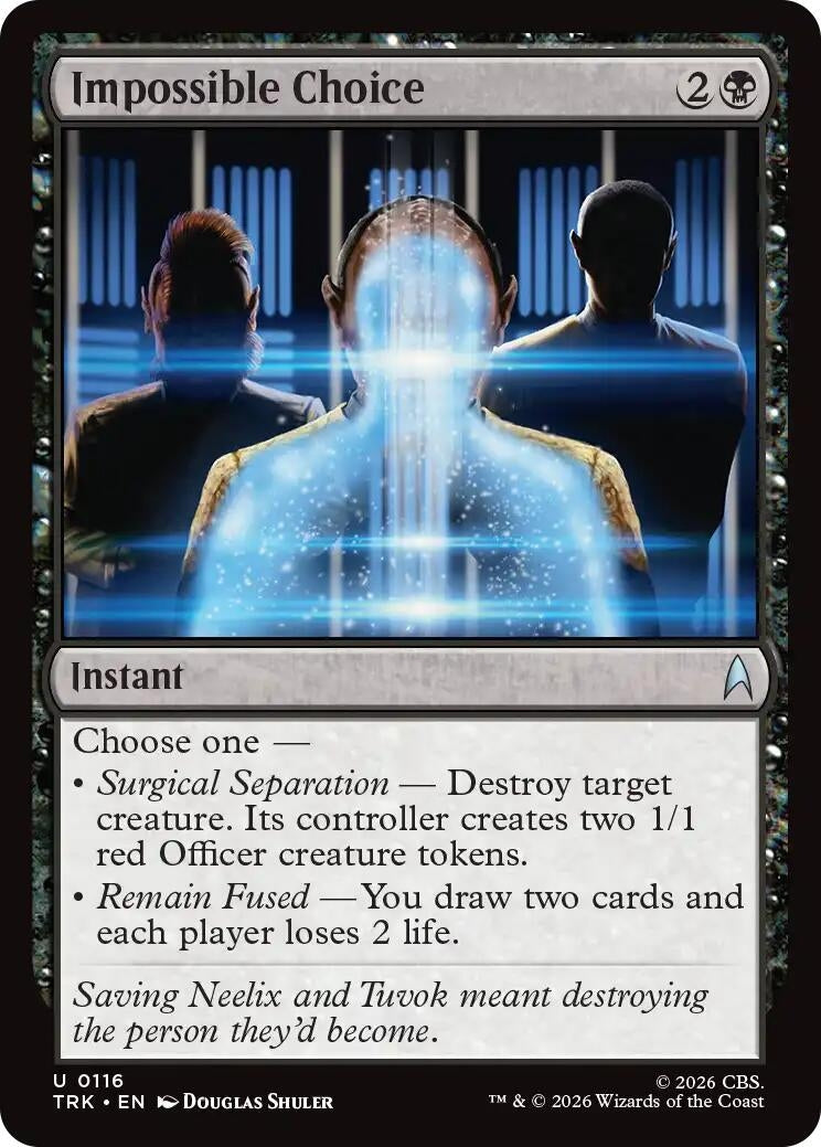 Image for Impossible Choice (116) (Star Trek) (TRK) - Magic: The Gathering