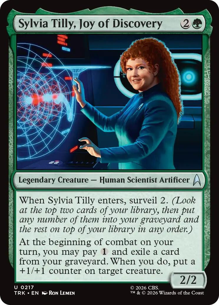 Image for Sylvia Tilly, Joy of Discovery (217) (Star Trek) (TRK) - Magic: The Gathering