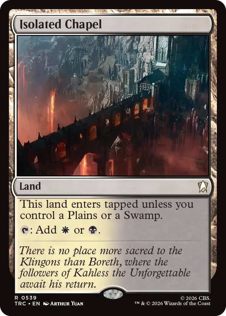 Image for Isolated Chapel (Surge Foil) (539) (Commander: Star Trek) (TRC) - Magic: The Gathering
