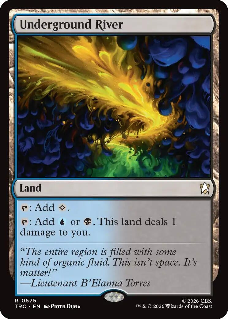Image for Underground River (Surge Foil) (575) (Commander: Star Trek) (TRC) - Magic: The Gathering