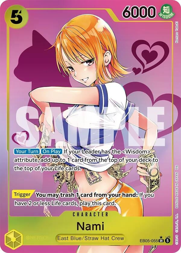 Image for Nami (055) (Kentaro Yabuki) (EB05-055) (Extra Booster: One Piece Heroines Edition Vol. 2) (EB05) - One Piece Card Game