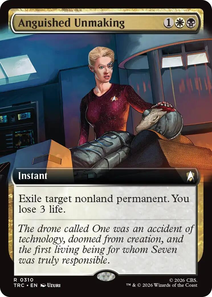 Image for Anguished Unmaking (Extended Art) (310) (Commander: Star Trek) (TRC) - Magic: The Gathering