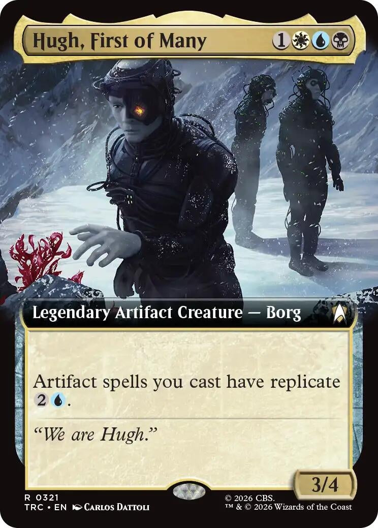 Image for Hugh, First of Many (Extended Art) (321) (Commander: Star Trek) (TRC) - Magic: The Gathering