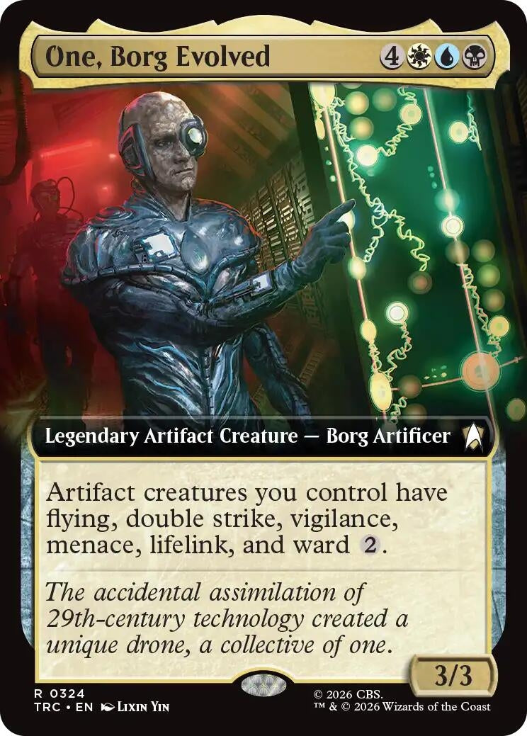 Image for One, Borg Evolved (Extended Art) (324) (Commander: Star Trek) (TRC) - Magic: The Gathering