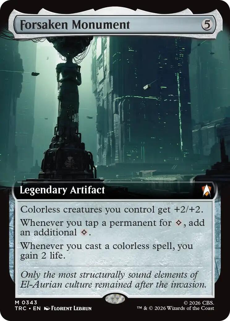 Image for Forsaken Monument (Extended Art) (343) (Commander: Star Trek) (TRC) - Magic: The Gathering