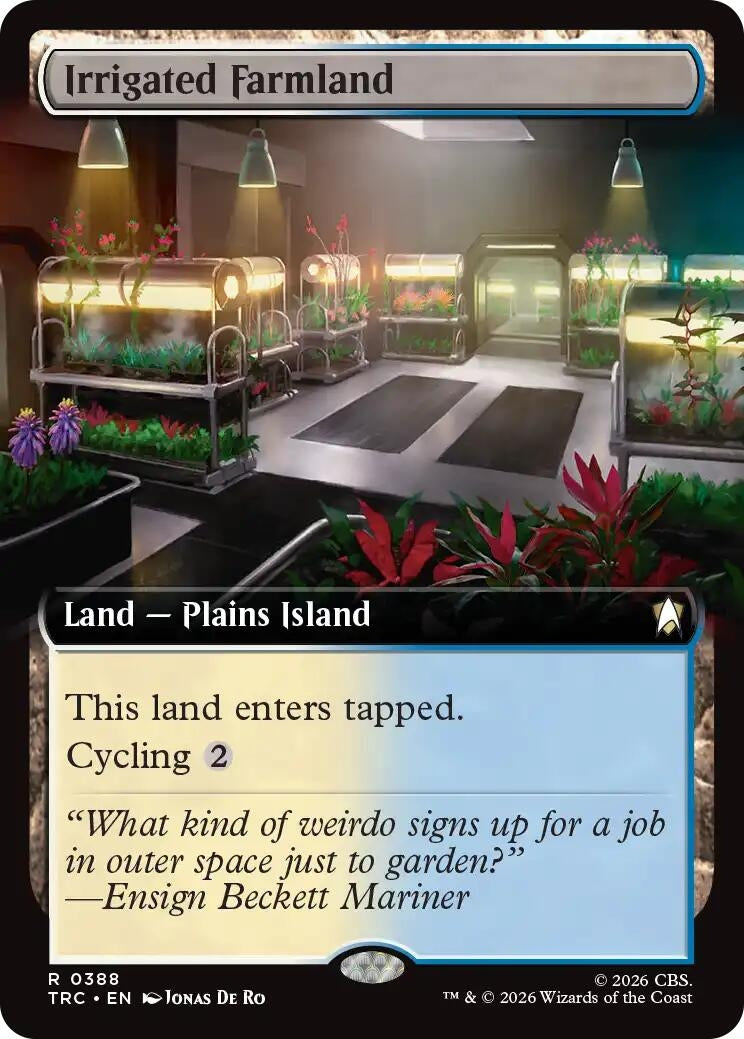 Image for Irrigated Farmland (Extended Art) (388) (Commander: Star Trek) (TRC) - Magic: The Gathering