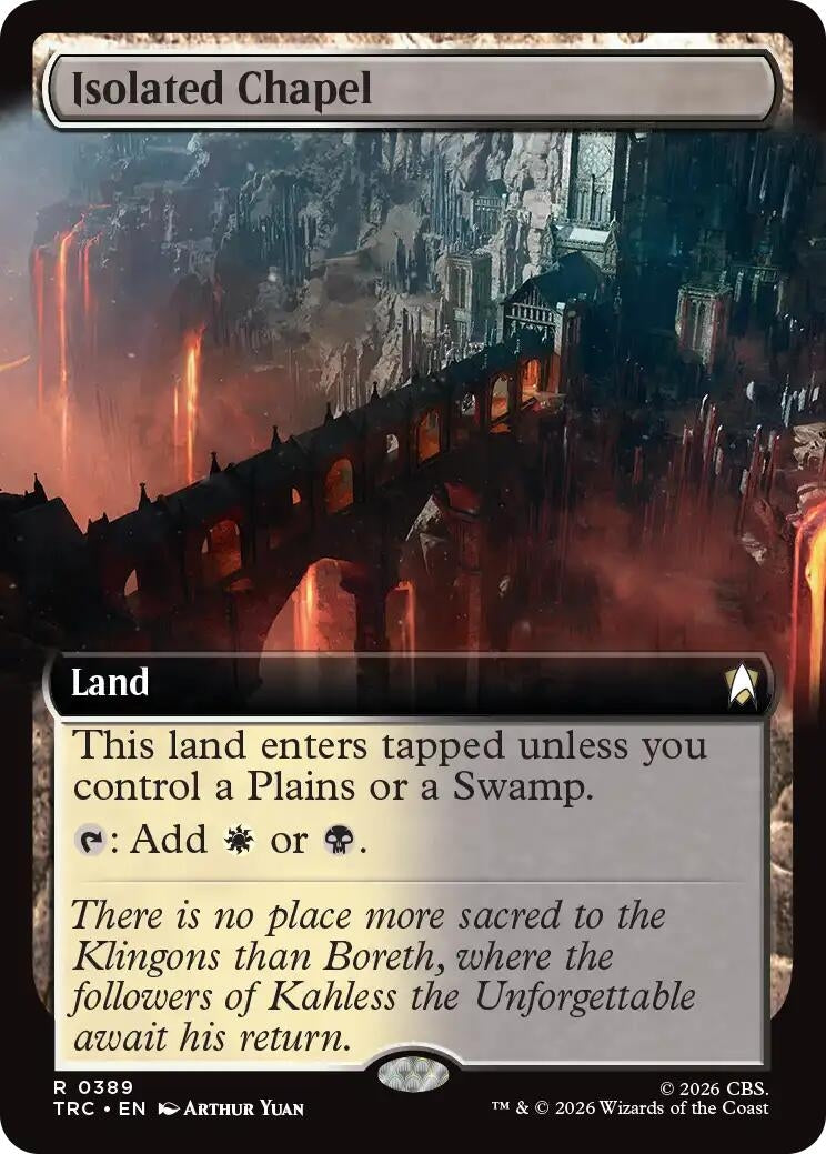 Image for Isolated Chapel (Extended Art) (389) (Commander: Star Trek) (TRC) - Magic: The Gathering