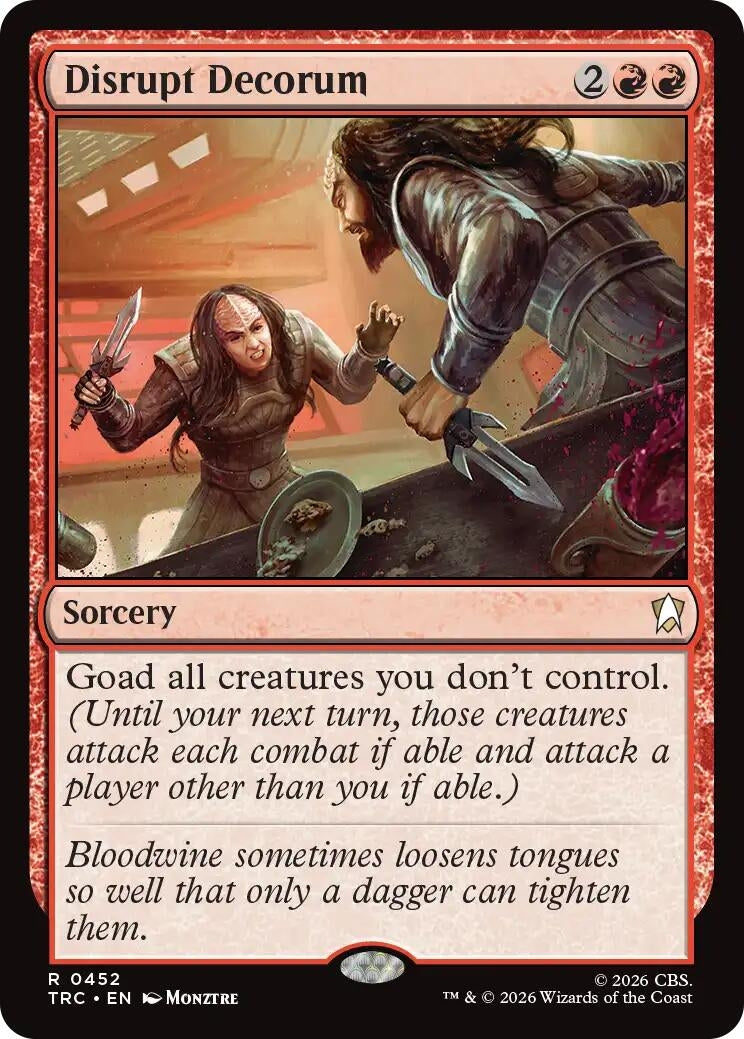 Image for Disrupt Decorum (Commander: Star Trek) (TRC) - Magic: The Gathering