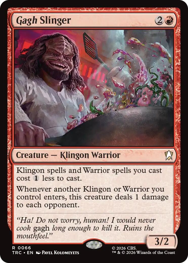 Image for Gagh Slinger (Surge Foil) (Commander: Star Trek) (TRC) - Magic: The Gathering