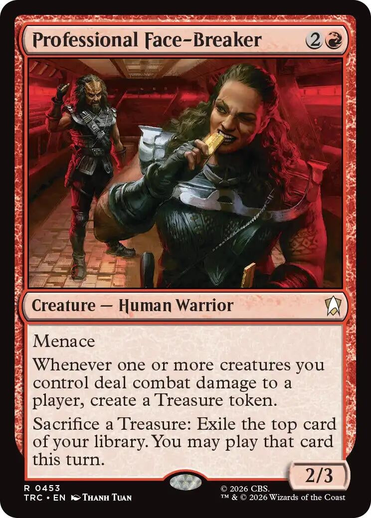 Image for Professional Face-Breaker (Surge Foil) (Commander: Star Trek) (TRC) - Magic: The Gathering