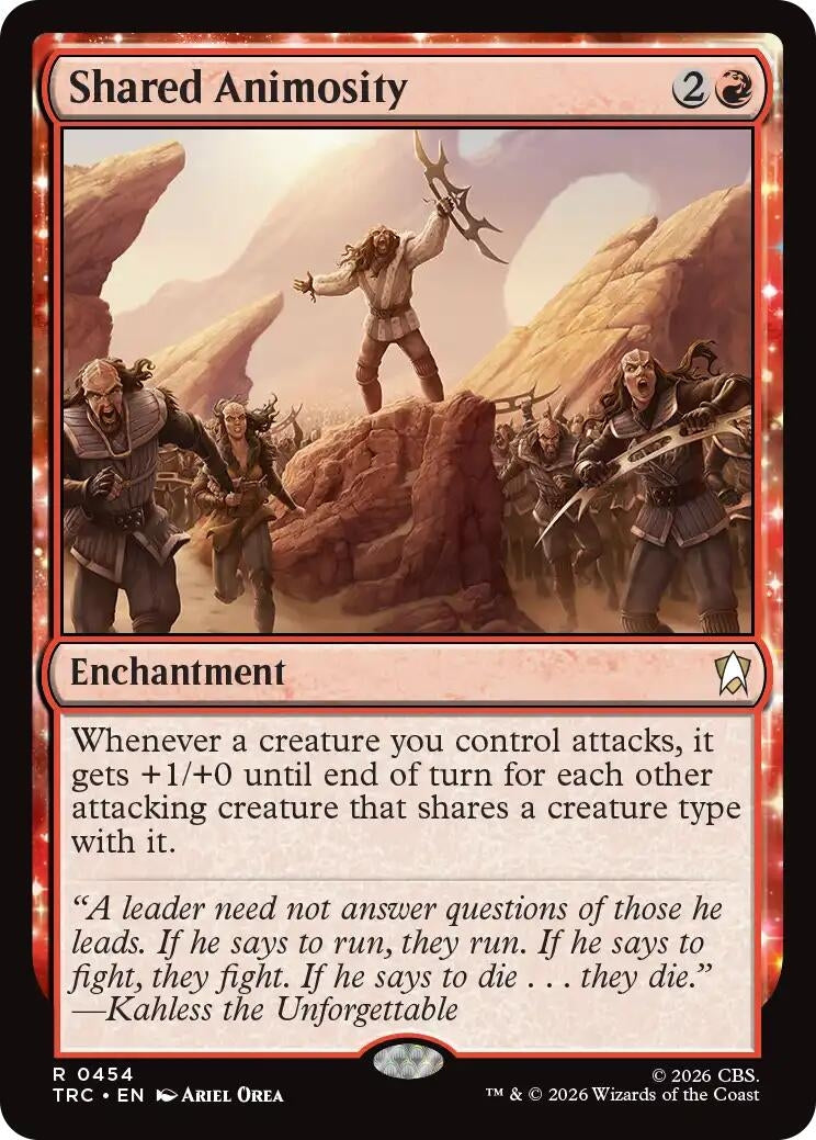 Image for Shared Animosity (Surge Foil) (Commander: Star Trek) (TRC) - Magic: The Gathering