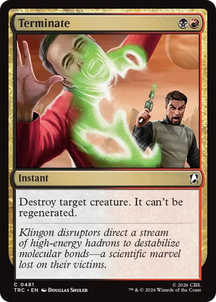 Image for Terminate (Commander: Star Trek) (TRC) - Magic: The Gathering