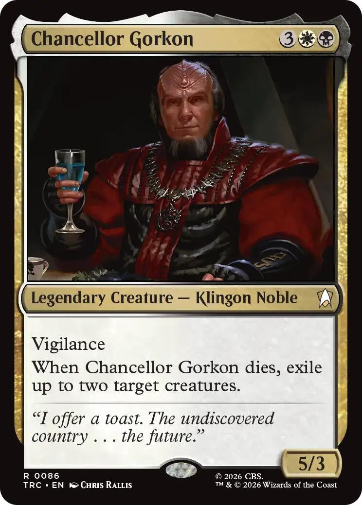 Image for Chancellor Gorkon (Surge Foil) (Commander: Star Trek) (TRC) - Magic: The Gathering