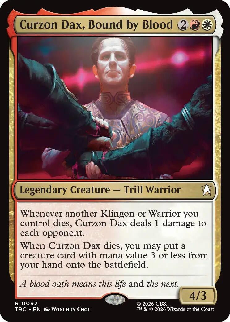 Image for Curzon Dax, Bound by Blood (Surge Foil) (Commander: Star Trek) (TRC) - Magic: The Gathering