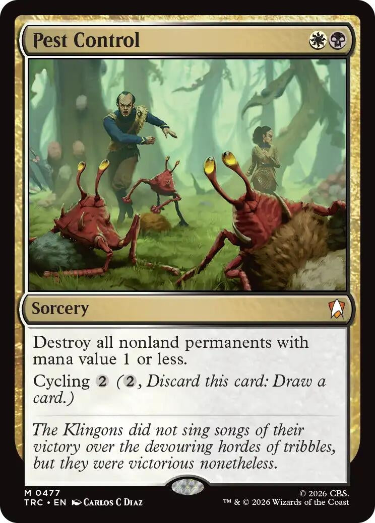 Image for Pest Control (Surge Foil) (Commander: Star Trek) (TRC) - Magic: The Gathering