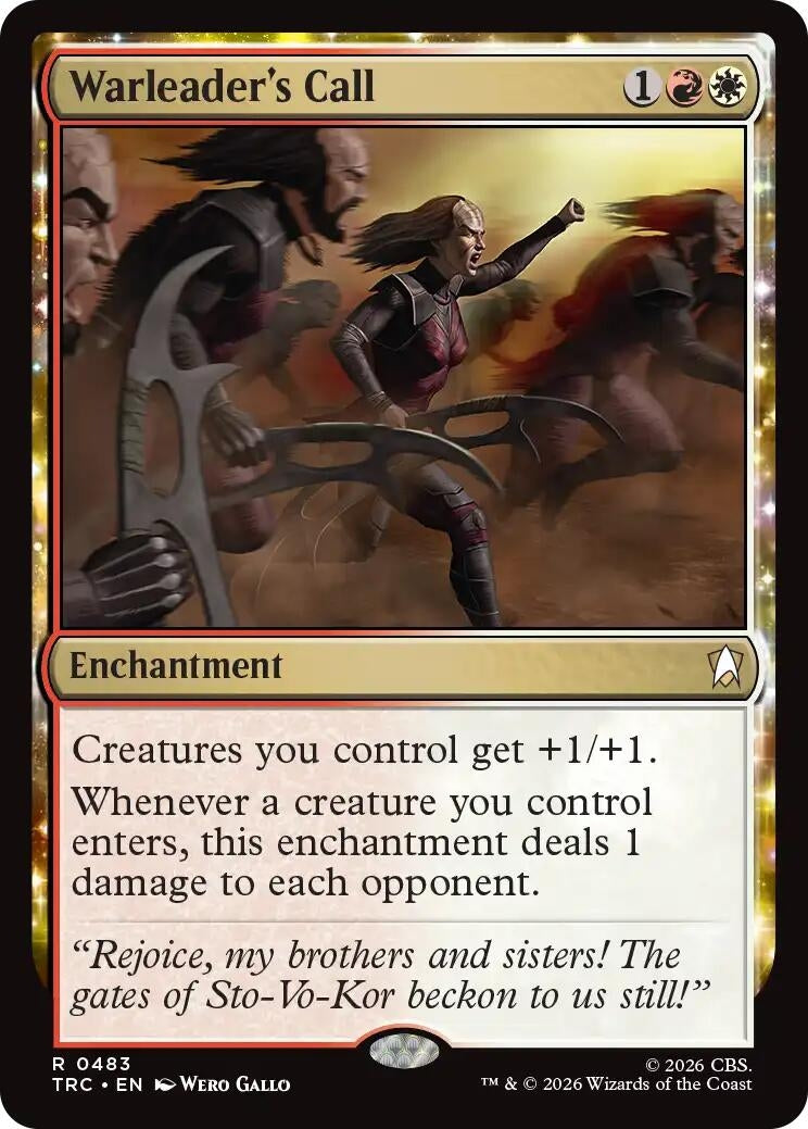 Image for Warleader's Call (Surge Foil) (Commander: Star Trek) (TRC) - Magic: The Gathering